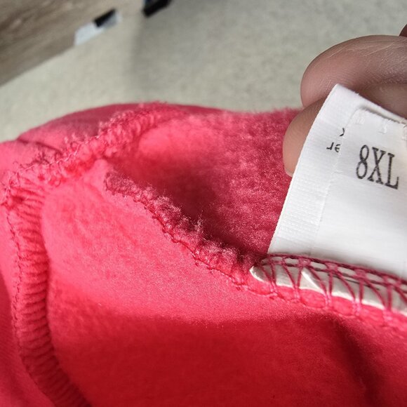 Hot Pink Womens Quarter-Zip Pullover Sweatshirt Size 8XL Polyester/Spandex Blend - Picture 3 of 7